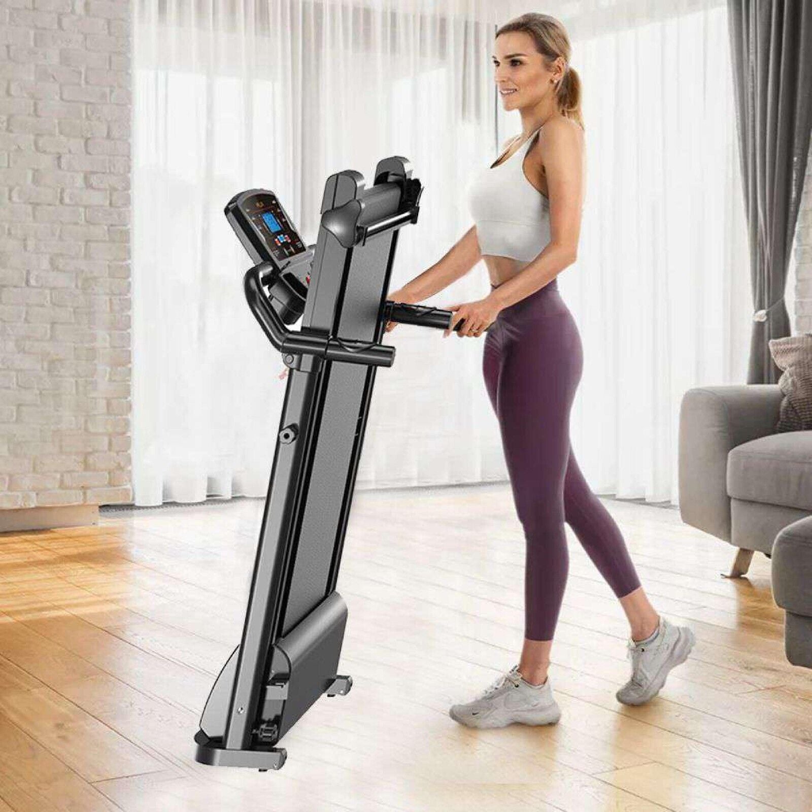 Treadmill Electric Motorized Folding Running Jogging Machine Home Gym Fitness