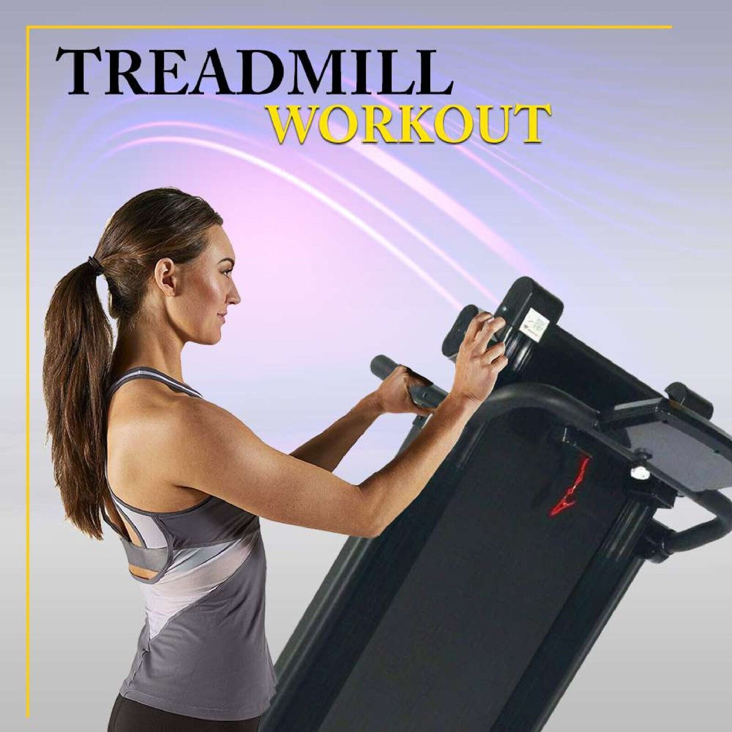 Treadmill Electric Motorized Folding Running Jogging Machine Home Gym Fitness