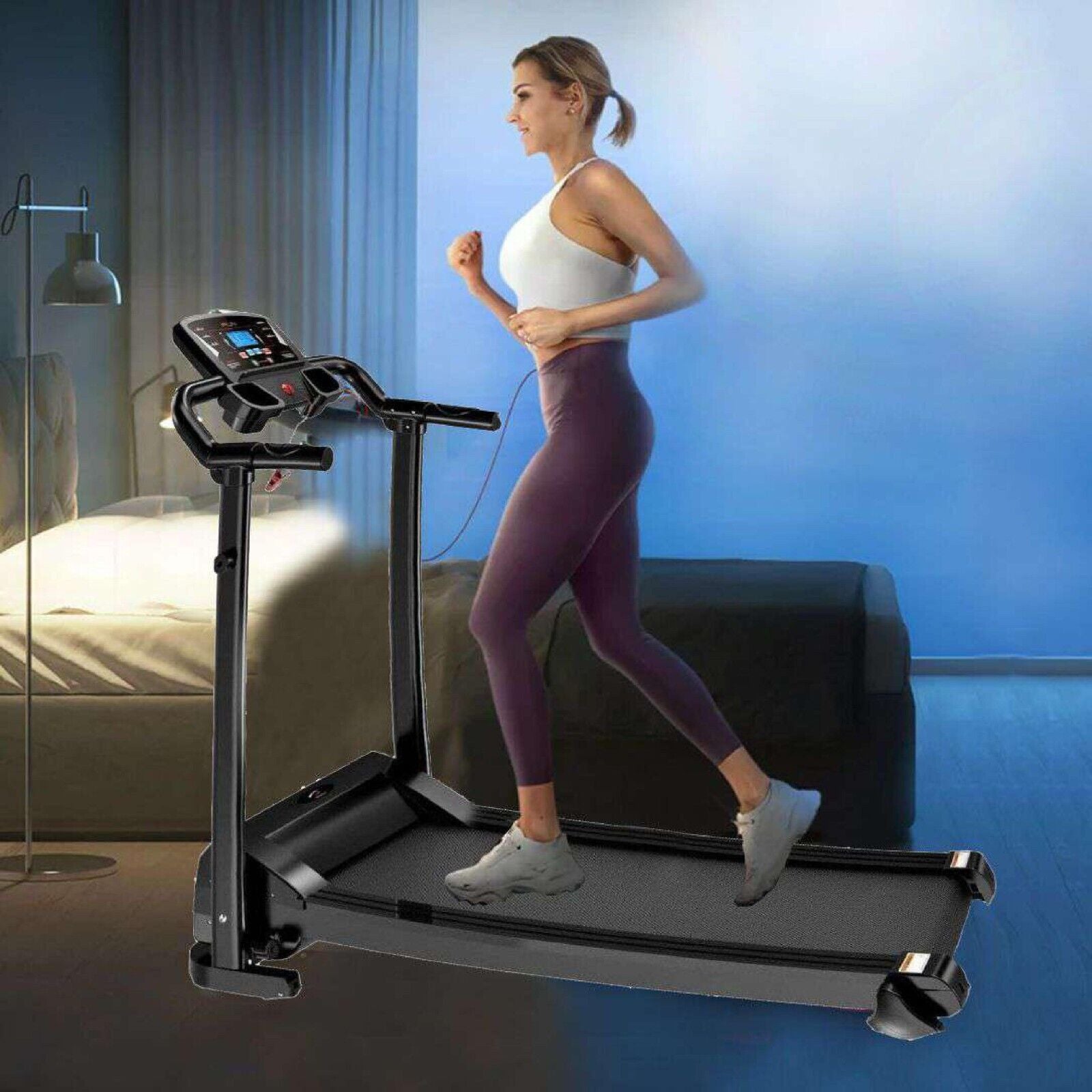 Treadmill Electric Motorized Folding Running Jogging Machine Home Gym Fitness