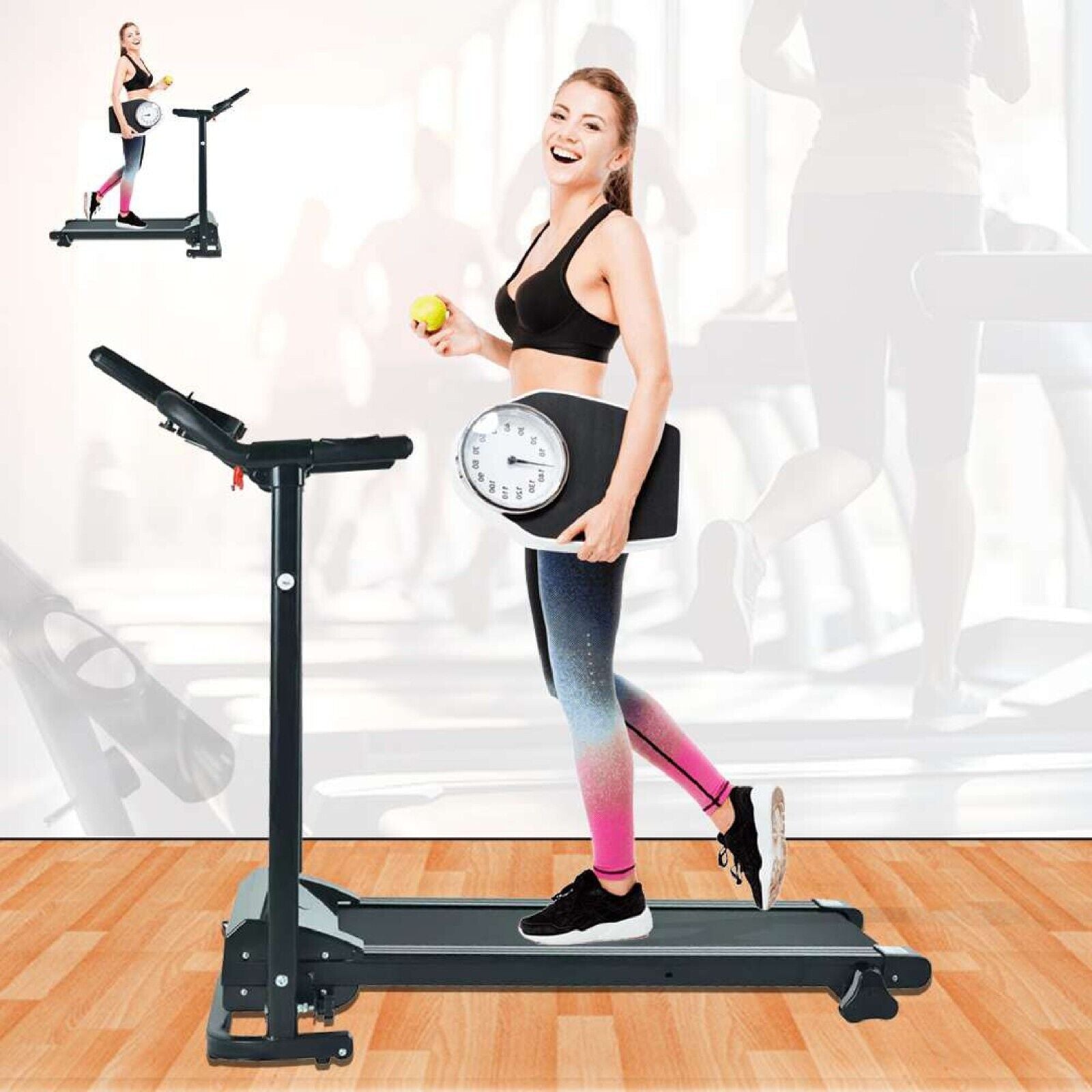 Treadmill Electric Motorized Folding Running Jogging Machine Home Gym Fitness